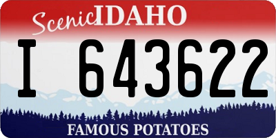 ID license plate I643622