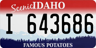ID license plate I643686