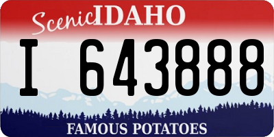 ID license plate I643888