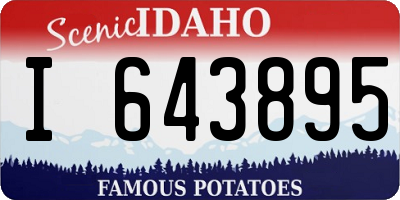 ID license plate I643895