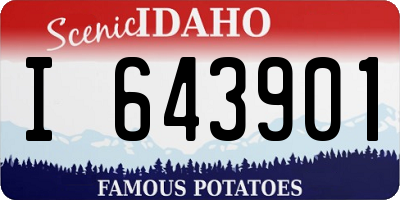 ID license plate I643901