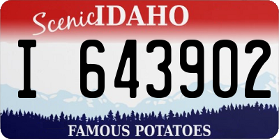 ID license plate I643902