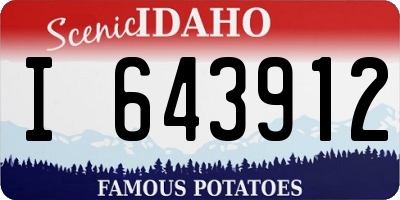 ID license plate I643912