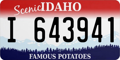 ID license plate I643941