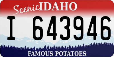 ID license plate I643946