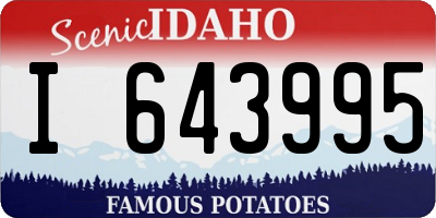 ID license plate I643995