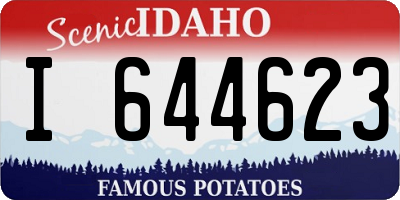 ID license plate I644623