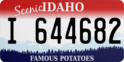 ID license plate I644682