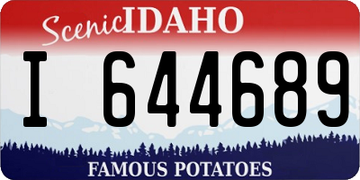ID license plate I644689