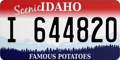 ID license plate I644820