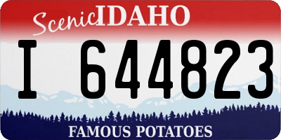 ID license plate I644823
