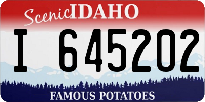 ID license plate I645202