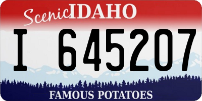 ID license plate I645207