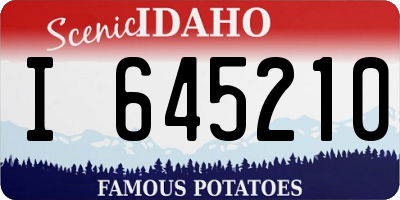 ID license plate I645210