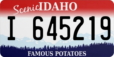 ID license plate I645219