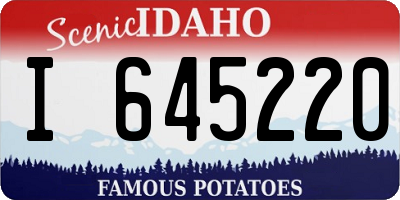 ID license plate I645220