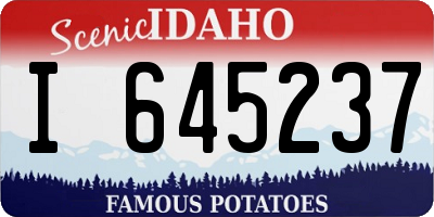 ID license plate I645237