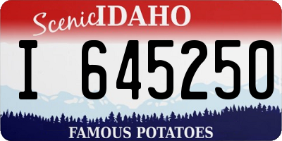 ID license plate I645250