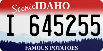 ID license plate I645255