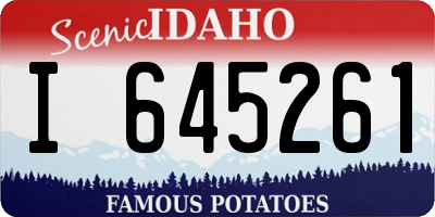 ID license plate I645261