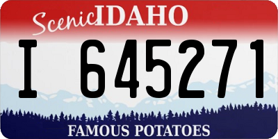 ID license plate I645271