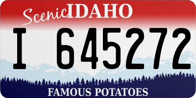 ID license plate I645272