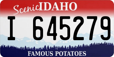 ID license plate I645279