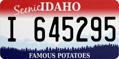 ID license plate I645295