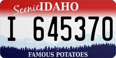 ID license plate I645370