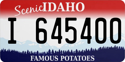 ID license plate I645400