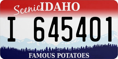ID license plate I645401