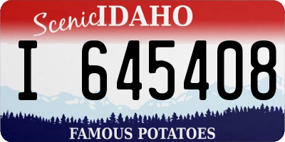ID license plate I645408