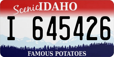 ID license plate I645426
