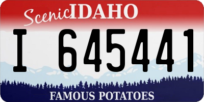 ID license plate I645441