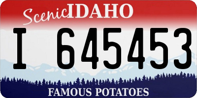 ID license plate I645453