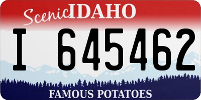 ID license plate I645462