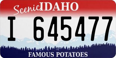 ID license plate I645477