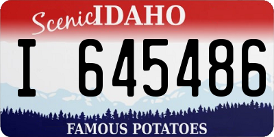 ID license plate I645486