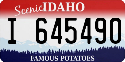 ID license plate I645490