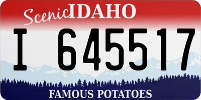 ID license plate I645517