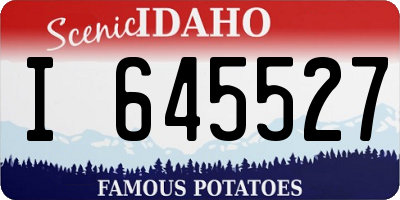 ID license plate I645527
