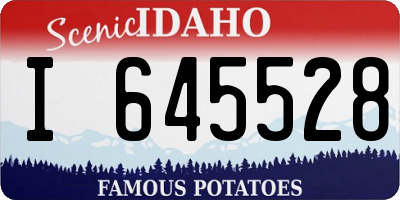 ID license plate I645528