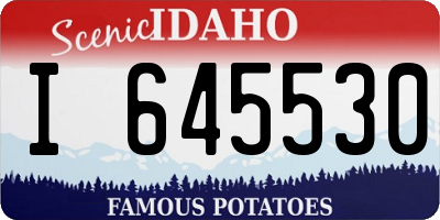 ID license plate I645530