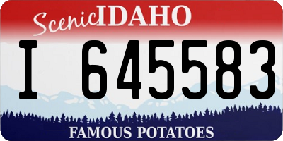 ID license plate I645583
