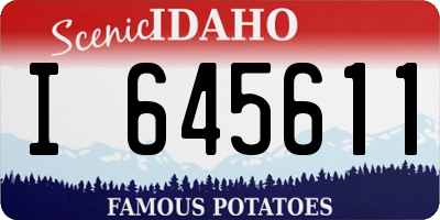ID license plate I645611