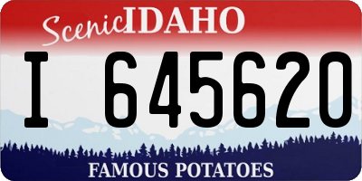 ID license plate I645620