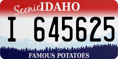 ID license plate I645625