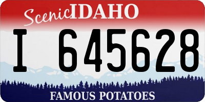 ID license plate I645628