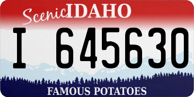 ID license plate I645630