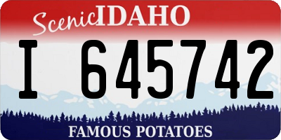 ID license plate I645742